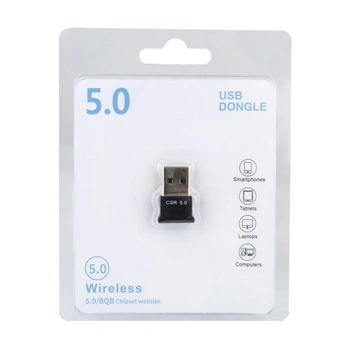USB Bluetooth адаптер CSR RS071 із підтримкою BT5.0 для передачі даних чорний