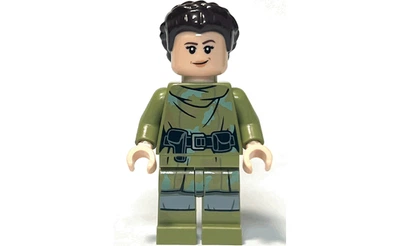 Конструктор LEGO Princess Leia - Olive Green Endor Outfit, Hair 1 деталей (sw1296)