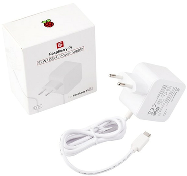 Zasilacz do minikomputera Raspberry Pi 27W USB-C EU White (5056561803401)