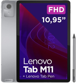 Tablet Lenovo Tab M11 (TB330FU) 10.95" Wi-Fi 8/128GB Luna Grey + Stylus (ZADA0297PL)