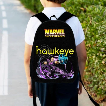 Рюкзак детский Марвел Соколиный глаз "Hawkeye" 34х27 см,ранец городской супер герой Marvel Comics, для мальчика (0227)