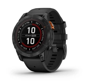 Смарт-годинник GARMIN Fenix 7 Pro Solar Slate Gray w. Black Band (010-02777-00/01)