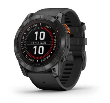Смарт-годинник GARMIN Fenix 7X Pro Solar Slate Gray w. Black Band (010-02778-00/01)