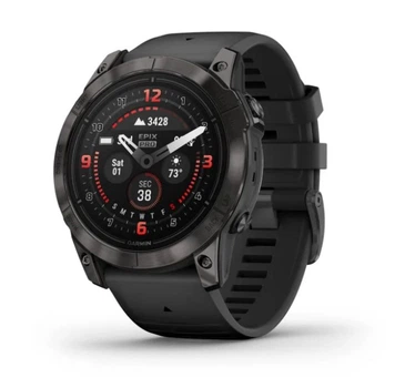 Смарт-годинник GARMIN Epix Pro (Gen 2) Sapphire 51mm Carbon G. DLC Tit. with Black Band (010-02804-01)