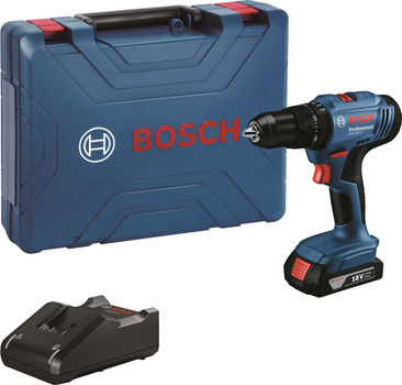 Акумуляторний ударний дриль-шуруповерт Bosch GSB 183-LI 1x2.0Ah GAL 18V-20 Carry Case (06019K9101)