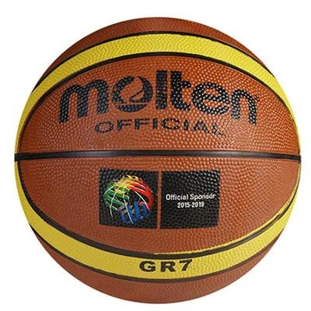 М'яч баскетбольний гумовий №7, MTN GT-7, жовто-помаранчевий