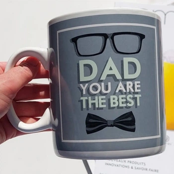 Большая кружка для папы "Dad you are the best", 900мл