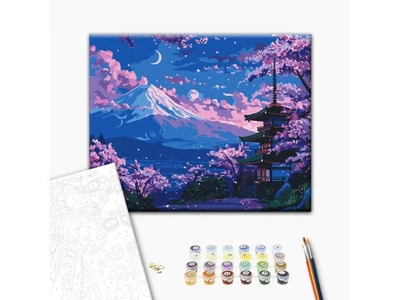 Картина по номерам Храм у горы Фудзи, Brushme (40х50 см), BS54020