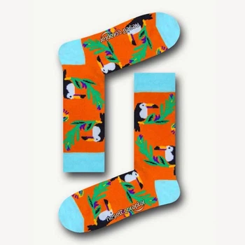 Носки демисезонные Unisex Neseli Daily Тукан, Оранжевые 37-44р.