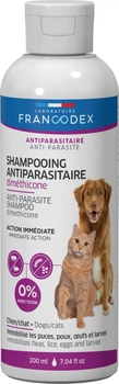 Антипаразитарный шампунь с диметиконом Francodex Gentle Shampoo Dimethicone 200 мл