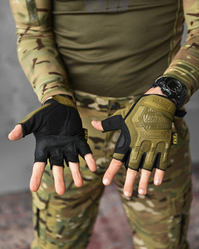 Тактические беспалые перчатки Mechanix M-Pact XL койот (87175)