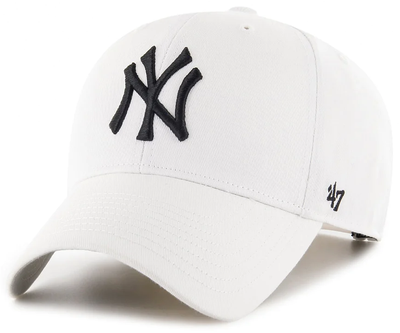 Кепка 47 Brand NEW YORK YANKEES RAISED BASIC белый Универсальная OSFA
