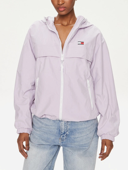 Вітрівка з капюшоном жіноча Tommy Jeans DW0DW17747-W06 L Фіолетова (8720646647125)