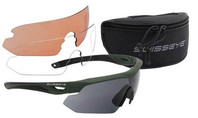 Тактические защитные очки для стрельбы Swiss Eye Nighthawk олива