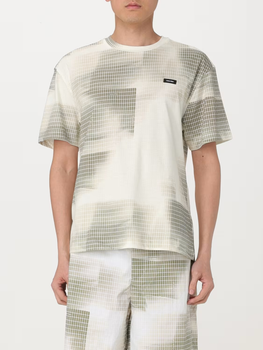Koszulka męska bawełniana Calvin Klein K10K112948-0F5 L Beżowa (8720109267341)