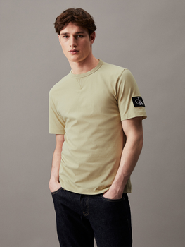 Koszulka męska bawełniana Calvin Klein Jeans J30J323484-LFU 2XL Oliwkowa (8720109345087)