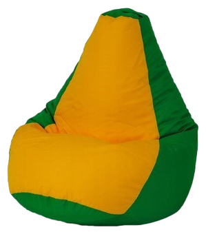 Fotel-worek sako Go Gift Grusza L 105x80 cm Zielono-żółty (5905359291169)