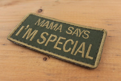 Wotan шеврон "Mama says I'm Special" 4,5х8 см