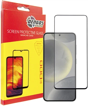 Защитное стекло для смартфона Samsung Galaxy S24 DENGOS Black (TGFG-351)