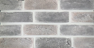 Облицовочная плитка Loft Brick Йорк Светло-серый 205x65 мм