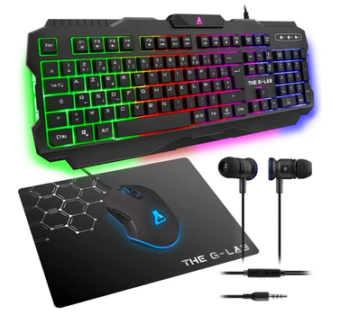 Ігровий комплект The G-Lab Combo Helium 4-in-1 Black g1