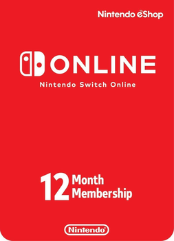 Nintendo Switch Online Gift Card 12 мес. EU-регион