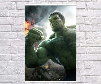 Постер BEGEMOT Месники Супергерої MARVEL Халк Брюс Бенер Hulk 40x61 см (1124061)