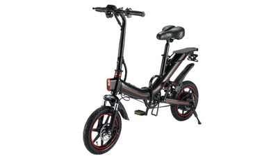 Складаний міський електровелосипед OUXI V5, 400Вт, 14", макс. швидкість 25 км/год, запас ходу 70 км, чорний