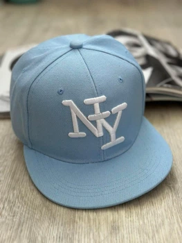 Кепка снепбек (Snapback) Нью-Йорк NY Блакитний 56-61р (9075)