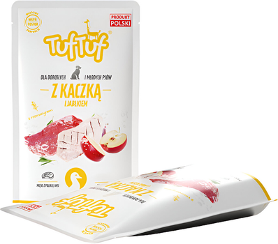 Mokra karma dla psów TufTuf Kaczka z jabłkiem 10x500 g (5903802473834)