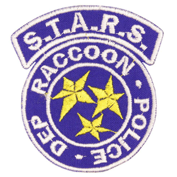 Wotan шеврон Resident Evil "S.T.A.R.S. Racoon Police-Dep" синя 7,5х7 см