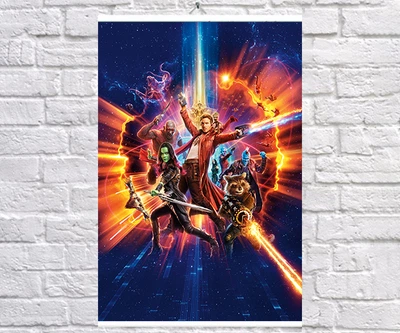 Постер BEGEMOT Вартові галактики Guardians of the Galaxy 40x61 см (1120945)