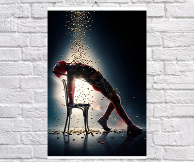 Постер BEGEMOT Супергерои MARVEL Дедпул Уэйд Уилсон Deadpool 40x61 см (1121118)