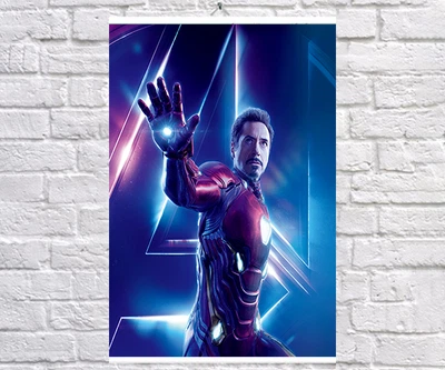 Постер BEGEMOT Мстители Супергерои MARVEL Тони Старк Железный человек Iron Man 40x61 см (1120999)