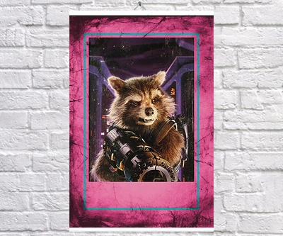 Постер BEGEMOT Вартові галактики Ракета Guardians of the Galaxy 40x61 см (1120943)