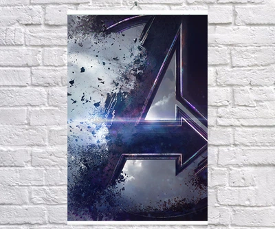 Постер BEGEMOT Мстители Супергерои MARVEL Логотип 40x61 см (1120986)