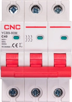 Модульний автоматичний вимикач CNC Electric YCB9-80M 3P C40 6ka (NV821563)