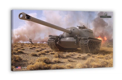 Картина на холсте BEGEMOT WOT Танк T110E3 World of Tanks Галерейная натяжка 35х40 см (1110228)