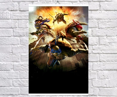 Постер плакат BEGEMOT Черепашки-ниндзя Teenage Mutant Ninja Turtles 40x61 см (1121679)