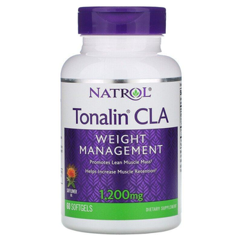Конъюгированная линолевая кислота Natrol "Tonalin CLA" 1200 мг (60 гелевых капсул)