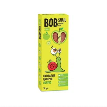 Натуральні Яблучні Цукерки ТМ SNAIL BOB (РАВЛИК БОБ) 30 г