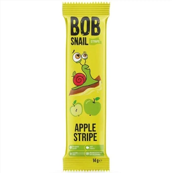 Натуральні яблучні страйпс ТМ Bob Snail пастила без цукру Равлик Боб