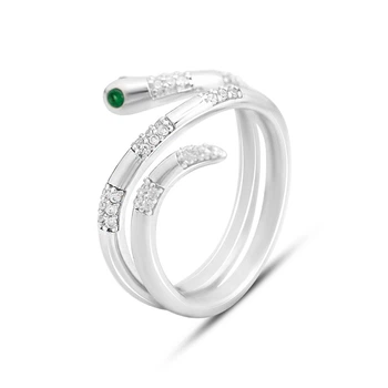 Серебряное кольцо с фианитами, вес изделия 3,76 гр (60001928)