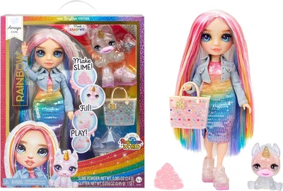 Кукла Рейнбоу Хай Амая Рейн со слаймом серии Classic Rainbow High Amaya with Slime Kit Pet 594598