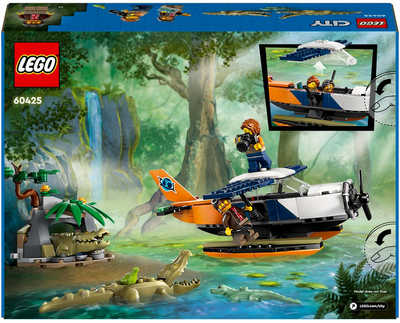 Конструктор LEGO City Водний літак для дослідження джунглів 177 деталей (60425) 