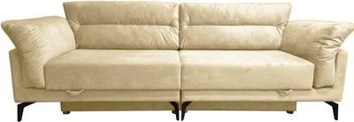 Диван раскладной Smart Lago 2520х1050 мм еврокнижка Lili 06 бежевый (449105-01)