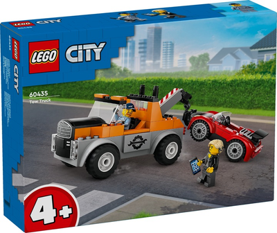 Zestaw klocków LEGO City Samochód pomocy drogowej i naprawa sportowego auta 101 elementy (60435)