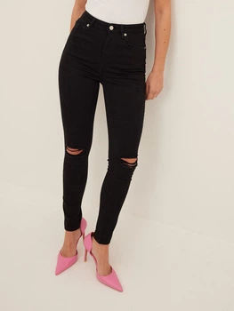 Джинсы Skinny женские NA-KD 1660-000121-0002 36 Черные (7325942872601)