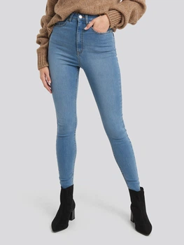 Джинсы Skinny женские NA-KD 1100-002001-0047 34 Синие (7325941955602)