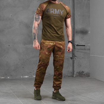 Летний мужской костюм Army Coolmax футболка + штаны мультикам размер 3XL